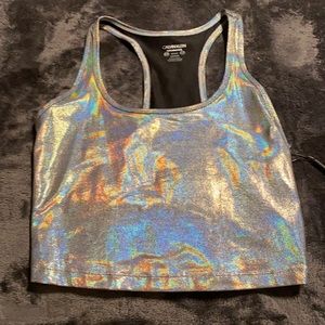 Calvin Klein Holographic crop top